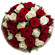 bouquet of red and white roses. Bulgaria
