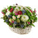 basket of chrysanthemums and roses. Bulgaria