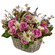 floral arrangement in a basket. Bulgaria