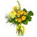 Yellow bouquet of roses and chrysanthemum. Bulgaria